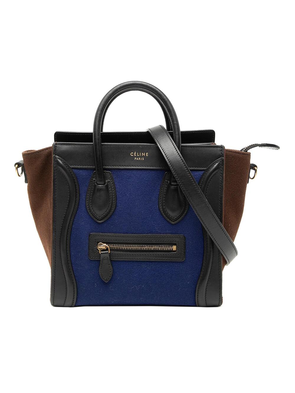 Celine Tricolor Luggage Bag Felt Micro #375986C91B